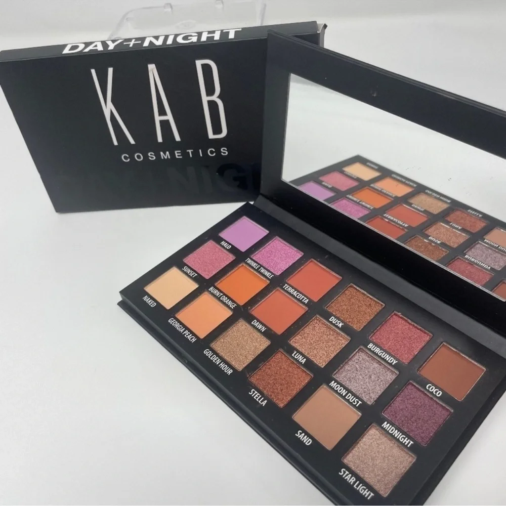 NIB KAB Cosmetics Day + Night Eyeshadow Palette NIB